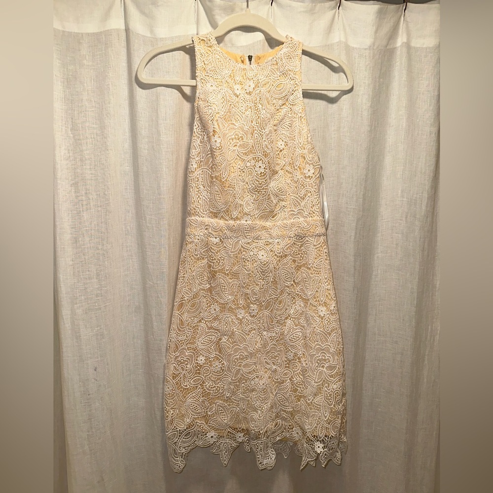 Superdown White Lace Dress